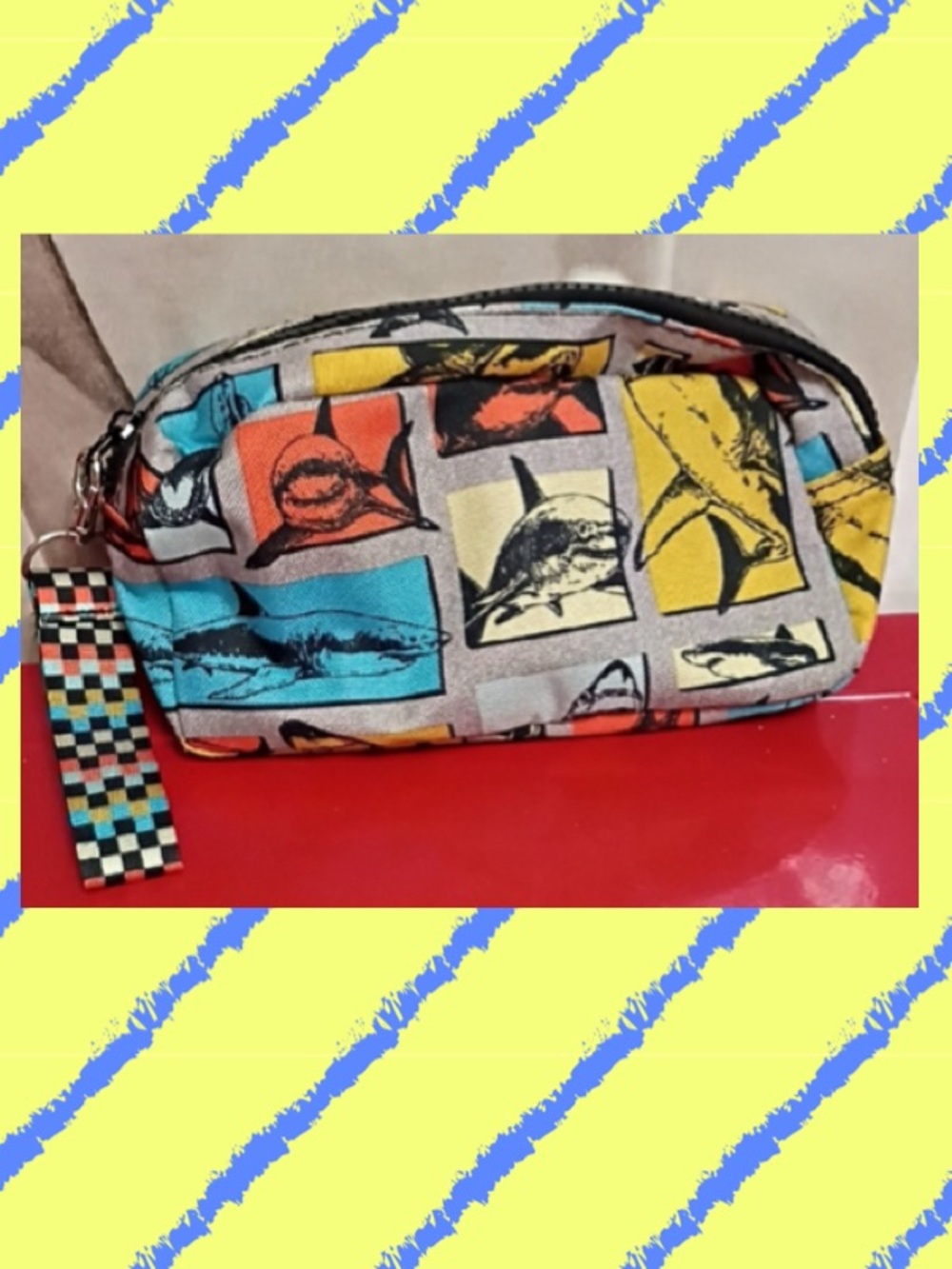 Shark Print Pouch